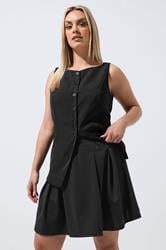 LIMITED COLLECTION Plus Size Black Pleated Skirt | Yours Clothing 3