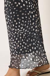 M&Co Petite Brown Animal Print Mesh Maxi Skirt | M&Co 4