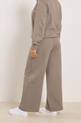 M&Co Petite Mocha Brown Wide Leg Joggers | M&Co 2