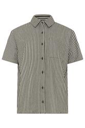 LTS Tall Chemise boutonnée vert olive à rayures