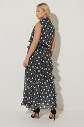 STAR Black Polka Dot Maxi Dress | StarByJM 4