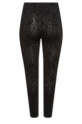 YOURS 2 PACK Curve Black Animal Print Cropped Leggings