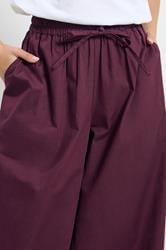 PixieGirl Petite Women's Plum Purple Cotton Cuffed Balloon Trousers | PixieGirl 4