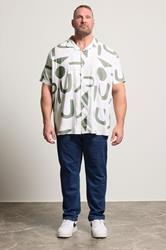BadRhino Big & Tall Green Abstract Print Shirt | BadRhino 2