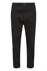 BadRhino Big & Tall Black Elasticated Waist Stretch Jeans