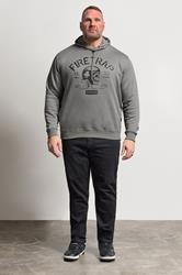 FIRETRAP Big & Tall Grey Hoodie | BadRhino 1