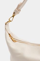 Cream Faux Leather Slouched Shoulder Bag | Yours Clothing 4
