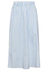 YOURS Plus Size Blue Stripe Poplin Skirt | Yours Clothing 5