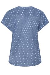 M&Co Women's Denim Blue Dobby Shirt | M&Co 6