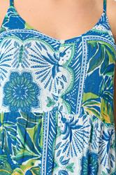 YOURS Plus Size Blue Tiered Maxi Dress | Yours Clothing 4