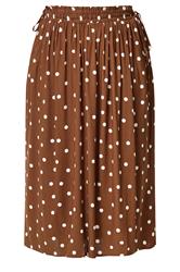 YOURS Plus Size Brown Polka Dot Skirt | Yours Clothing 4