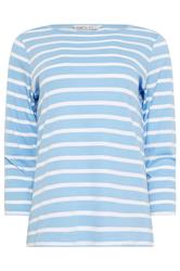 M&Co 2 PACK Red & Blue Stripe Slash Neck Tops | M&Co 9