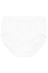 YOURSET Plus Size 2 PACK Black & White Seamless Light Control Full Briefs | Yours Clothing  8