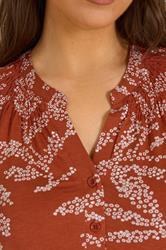 EVANS Plus Size Rust Orange Sleeveless Stretch Top | Evans 5
