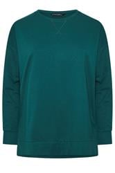 EVANS Curve Teal Green Luxe Sweatshirt