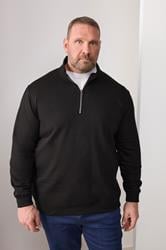 BadRhino Big & Tall Black Quarter Zip Sweatshirt | BadRhino 3