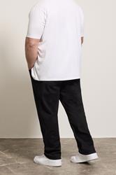 BadRhino Big & Tall Black Elasticated Waist Stretch Jeans | BadRhino 4