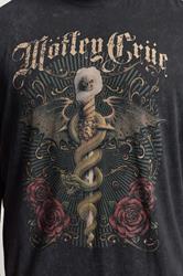 BadRhino Big & Tall Black 'Motley Crue' Acid Wash T-Shirt | BadRhino 4