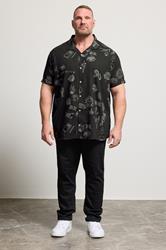 BadRhino Big & Tall Black Tattoo Print Shirt | BadRhino 2