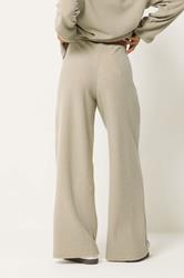 PixieGirl Petite Women's Set Sage Green Ribbed Top & Wide Leg Trousers | PixieGirl 7