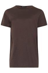 LTS Tall 3 PACK Women's Chocolate Brown & Light Blue Cotton V-Neck T-Shirts | Long Tall Sally 12