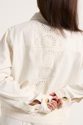 PixieGirl Petite Women's White Embroidered Cotton Jacket | PixieGirl 5