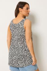 YOURS Plus Size Natural Brown Leopard Print Vest Top | Yours Clothing 2