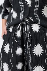 LIMITED COLLECTION Plus Size Black Sun Crinkle Trousers | Yours Clothing 4