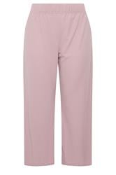 LIMITED COLLECTION Plus Size Pink Crinkle Wide Leg Trousers | Yours Clothing 5