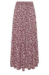 M&Co Purple Ditsy Floral Crinkle Maxi Skirt | M&Co 5