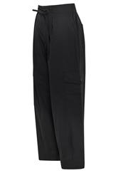 PixieGirl Petite Women's Black Poplin Cotton Cargo Barrel Leg Trousers | PixieGirl 6