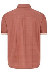 BadRhino Big & Tall Clay Orange Short Sleeve Slub Shirt | BadRhino 7