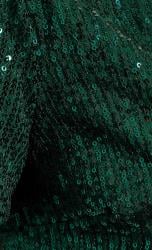 Plus Size YOURS LONDON Green Sequin Embellished Shrug Cardigan