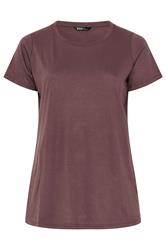 YOURS 2 PACK Plus Size Chocolate Brown & Yellow Core T-Shirts | Yours Clothing 9