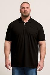 D555 Black Basic Polo Shirt | BadRhino 3