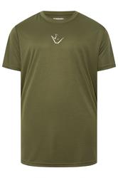 IronRhino Big & Tall Performance-T-Shirt in Olivgrün