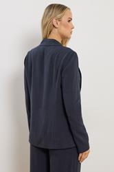 LTS Tall Women's Navy Blue Linen Blazer | Long Tall Sally 4
