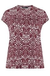 YOURS Plus Size Red Ikat T-Shirt | Yours Clothing 6