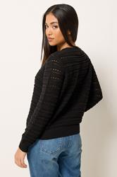 M&Co Petite Black Crochet Cardigan | M&Co 2