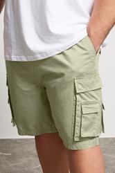 BadRhino Big & Tall Light Green Acid Washed Cargo Shorts | BadRhino 5