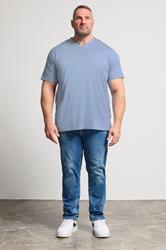 BadRhino Big & Tall Navy Blue 5 Pack V-Neck T-Shirts | BadRhino 4