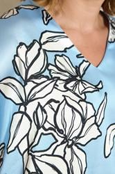 EVANS Plus Size Light Blue Floral Top | Evans 4