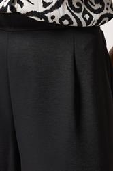 M&Co Black Wide Leg Cropped Trousers  4