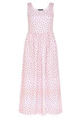 LIMITED COLLECTION Plus Size Pink Polka Dot Maxi Dress | Yours Clothing 1
