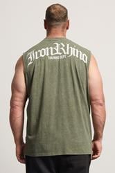 IronRhino Big & Tall Olive Green Old English Vest | BadRhino 2