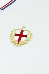BadRhino Big & Tall White England Embroided Polo Shirt | BadRhino 8