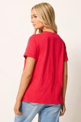 M&Co Red Sardines Graphic Print Cotton T-Shirt | M&Co 4