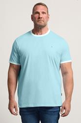 BadRhino Big & Tall Light Blue Ringer T-Shirt | BadRhino 3