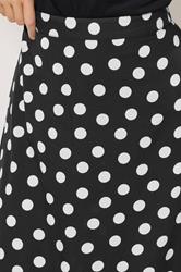 M&Co Black Polka Dot Maxi Skirt | M&Co 4
