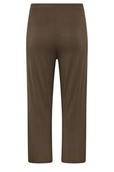 YOURS Plus Size Chocolate Brown Jersey Yoga Pants | Yours Clothing 2